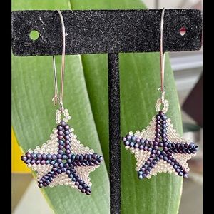 Miyuki beads Stars dangle Earrings